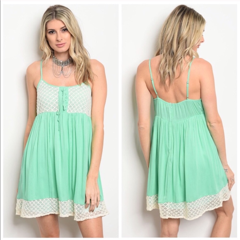 Mint Creme Tunic Dress